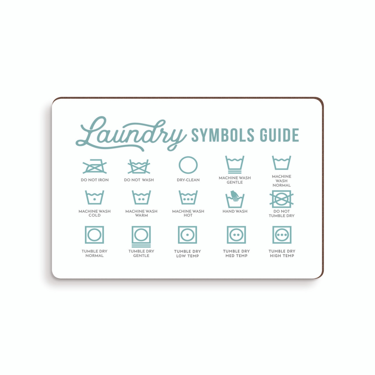 MGT0715 6 x 4 in. Laundry Symbol Wood Magnet
