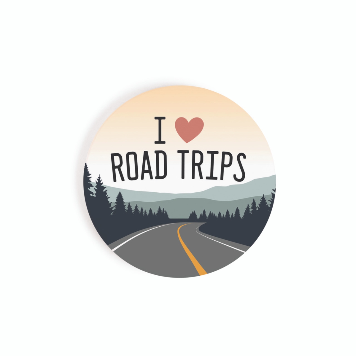 Picture of Christian Brands CSTS1053 2.75 in. I Love Road Trips Ceramic Car Coaster