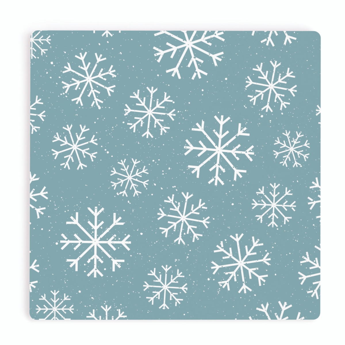 COA2105 4 x 4 in. Snowflakes Coaster