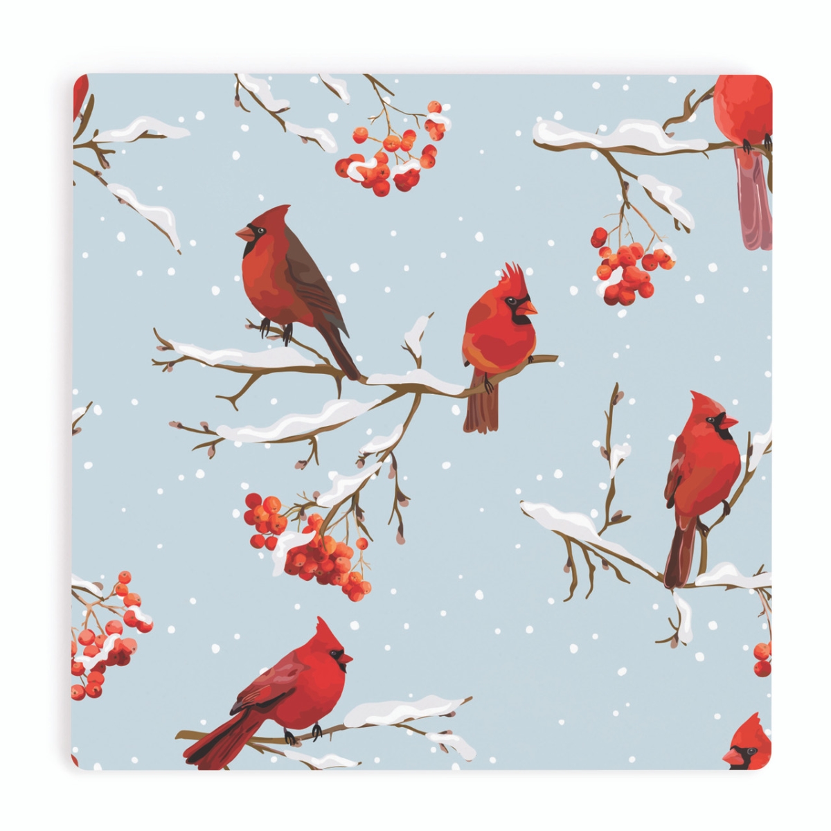 COA2111 4 x 4 in. Cardinals Coaster