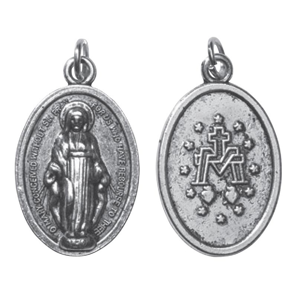 RS490 Miraculous Devotional Saint Medal, Pack of 50