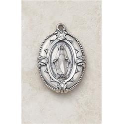 SS3534 Miraculous Medal with 18 in. Chain