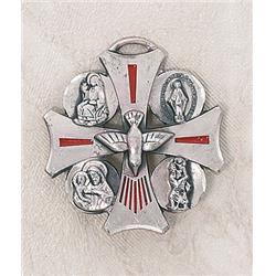 SS9608 Sterling Silver Four Way Medal with 24 in. Chain