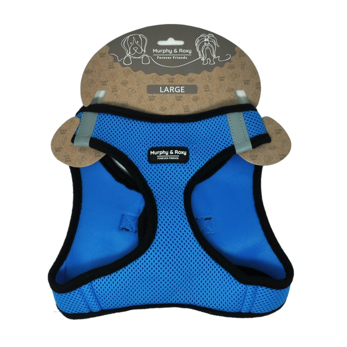Picture of Murphy & Roxy MRZAHB7360 Mesh Vest Harness&#44; Blue - Large