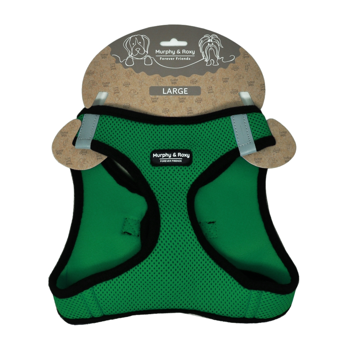 Picture of Murphy & Roxy MRZAHG7371 Mesh Vest Harness&#44; Dark Green - Extra Large