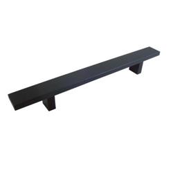 Rectangular Aluminum Anodizing Cabinet Handle - Matte Black - 12in -  Pipers Pit, PI2926445
