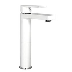 Picture of Contempo Living ADRIAN-CW 9.87 in. Adrian Chrome Bathroom Vessel Sink Single Hole Faucet - Matte White