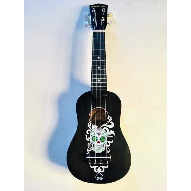 MU0055 Sugar Skull Mariachi Ukulele, Black