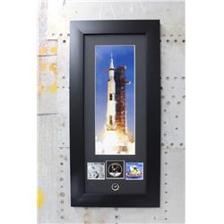 Picture of Century Concept CC20041 Apollo II Saturn V with Authentic Kapton Foil Piece Photo Frame