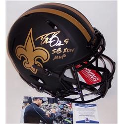 Creative Sports  Drew Brees Autographed Hand Signed New Orleans Saints Eclipse Speed Full Size Authentic Pro Helmet with BAS Beckett -  Creatvie Sports Enterprises, APRONSE-BREES-MVP-BAS