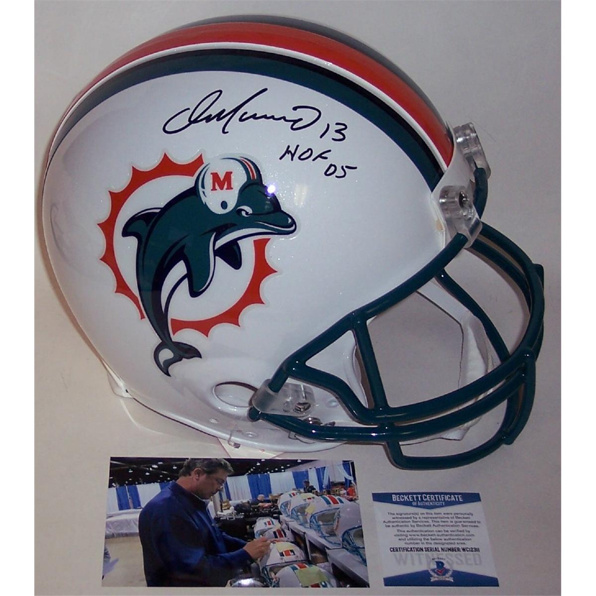 Picture of Creative Sports APROMD97-MARINO-HOF-BAS Autographed Official Full Size Riddell Authentic Proline Football Helmet