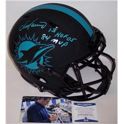 Picture of Creative Sports APROMDE-MARINO-HOFMVP-TP-BAS BAS Beckett Dan Marino Autographed Hand Signed Miami Dolphins ECLIPSE Speed Full Size Authentic Proline Helmet