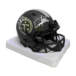 Picture of Creative Sports AMHTT-STS-HENRY-BAS Derrick Henry Autographed Titans Salute to Service Mini Helmet - BAS
