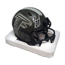 AMHAF-STS-RIDDER-BAS Desmond Ridder Autographed Falcons Salute Mini Helmet- BAS