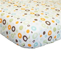 Picture of Cotton Tale SRST Scribbles Multicolor Circles Fitted Crib Sheet