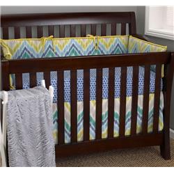 Picture of Cotton Tale ZR4S Zebra Romp 4 Piece Crib Bedding Set