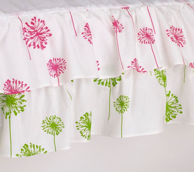 HDDR Hottsie Dottsie Crib Dust Ruffle Bed Skirt