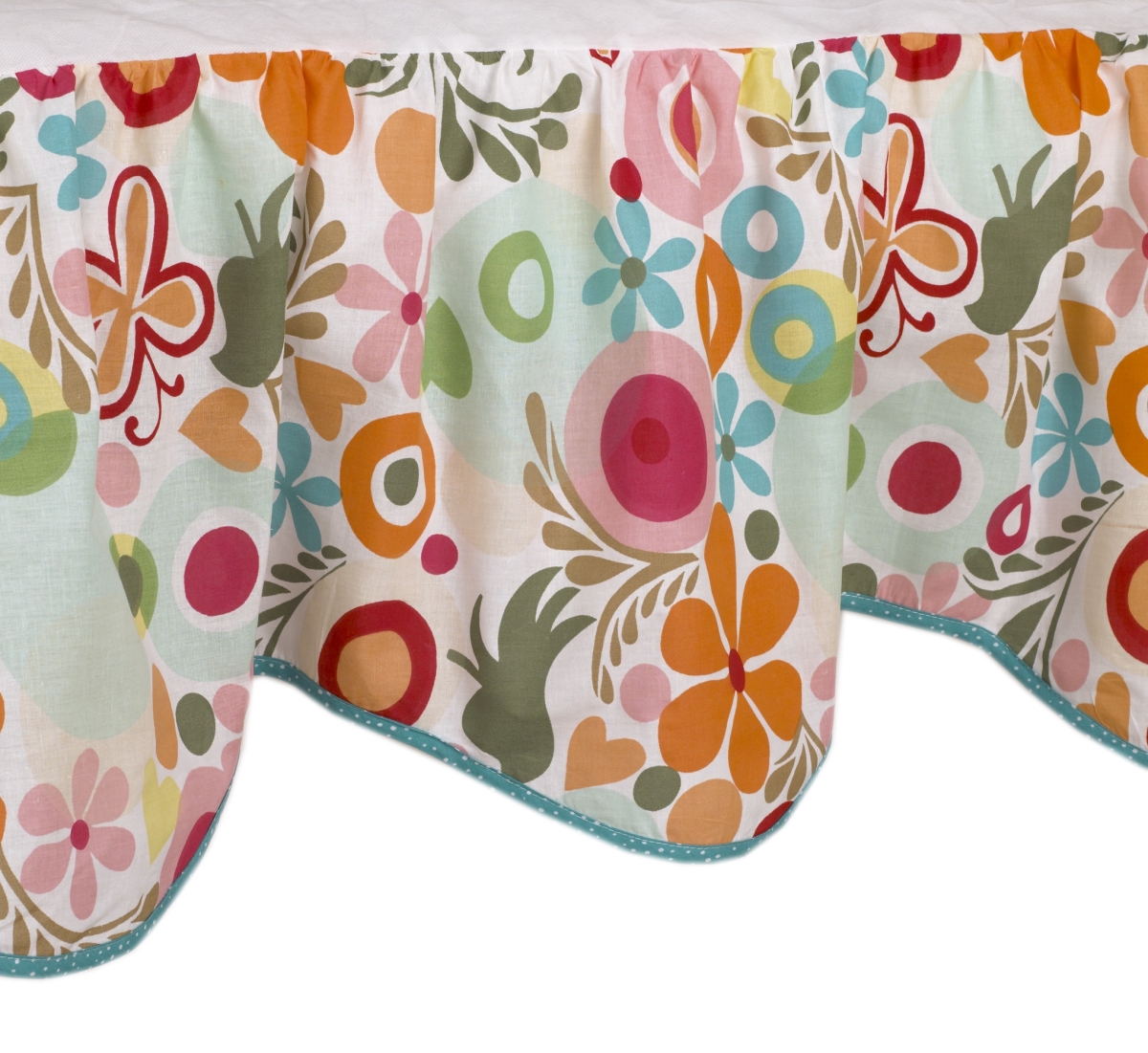 LZDR Lizzie Crib Dust Ruffle Bed Skirt