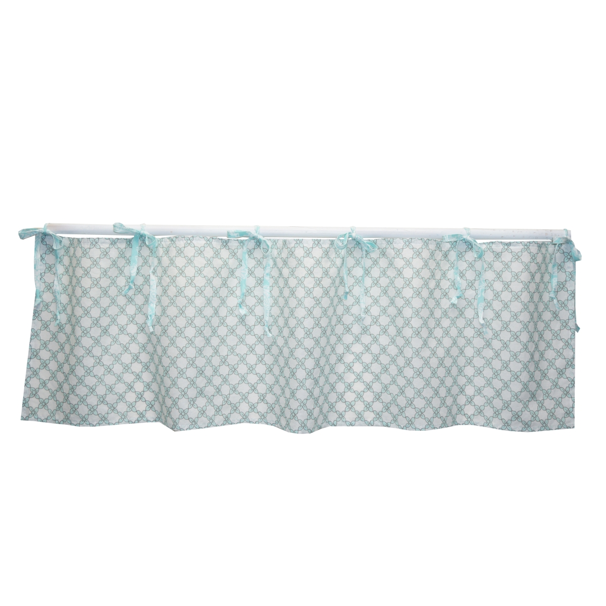 Picture of Cotton Tale Designs SBVN. Sweet & Simple Aqua Blue Straight Valance