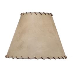 Picture of Stiffel ST112 8 x 16 x 12 in. Hardback Empire Lamp Shade&#44; Calfskin with Leather Lacing