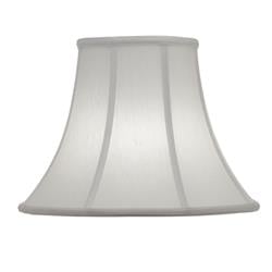 Picture of Stiffel ST139 7 x 14 x 11 in. Softback Bell Lamp Shade&#44; Off White Silk Shantung