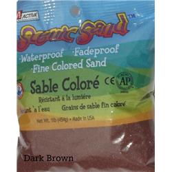 Picture of Scenic Sand 4482 Activa 1 lbs Bag of Colored Sand, Dark Brown