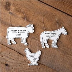 Picture of CTW Home 370813 Holiday Animal Ornaments - Set of 3