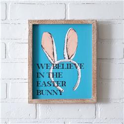 Picture of CTW Home 510624 9 x 1 x 11 in. We Believe in the Easter Bunny Sign