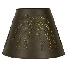 Picture of CTW Home 220054 8 x 15 x 12 in. Star Tin Washer Top Lamp Shade - Rustic Brown
