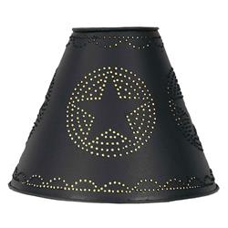 Picture of CTW Home 220064BL 4 x 10 x 8 in. Star Punched Tin Shade&#44; Black