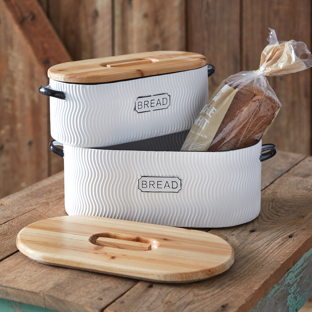 Picture of CTW Home 770593 Farmhouse Bread Boxes&#44; Set of 2