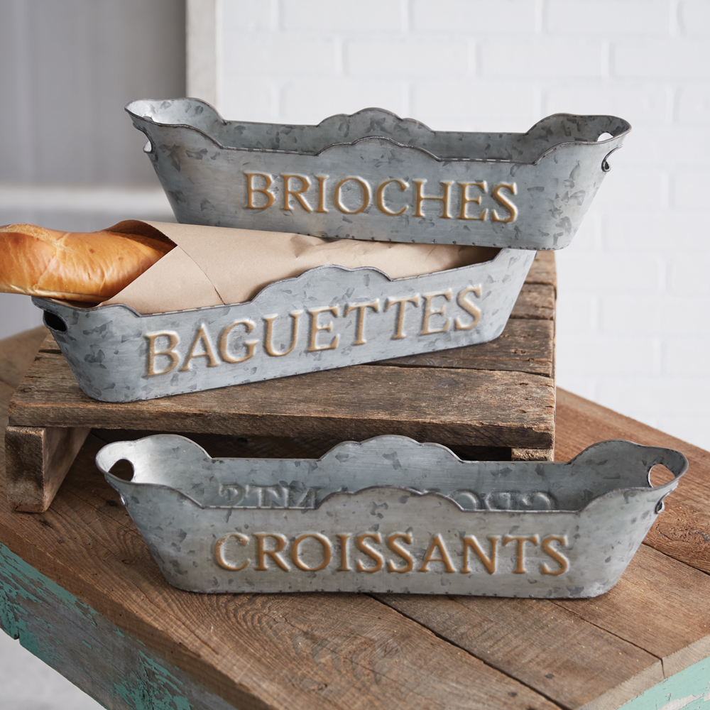 Picture of CTW Home 770617 French Baguette Bins&#44; Set of 3
