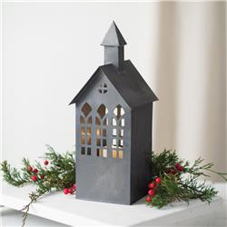 Picture of CTW Home 460330 Galvanized Church Christmas Luminary