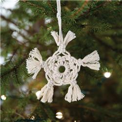 Picture of CTW Home 460345 Macrame Snowflake Ornament - Box of 4