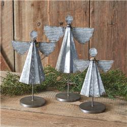 Picture of CTW Home 370544 Galvanized Metal Angels - Set of 3