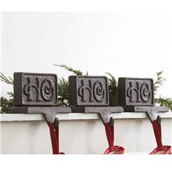 Picture of CTW Home 370553 Cast Iron Ho Ho Ho Stocking Holders - Set of 3