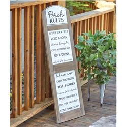 Picture of CTW Home 440122 45 x 14 in. Porch Rules Hanging Sign