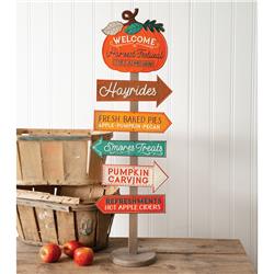 Picture of CTW Home 440146 Harvest Festival Directional Sign Stand