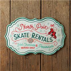 Picture of CTW Home 440149 North Pole Skate Rentals Metal Wall Sign