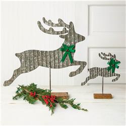 Picture of CTW Home 370328 Galvanized Reindeers - Set of 2
