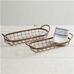 Picture of CTW Home 770442 15 x 5 x 3 in. Copper Bread Baskets&#44; Set of 2