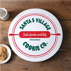 Picture of CTW Home 370802 18 in. Dia. x 1 in. Santas Village Cookie Co Lazy Susan