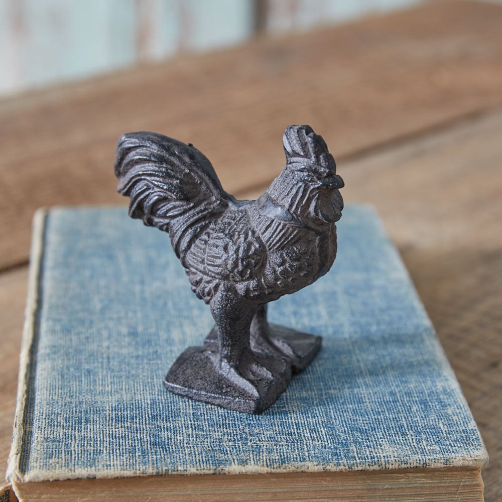 Picture of CTW Home Collection 370973 Cast Iron Rooster - Rustic Brown - Box of 2