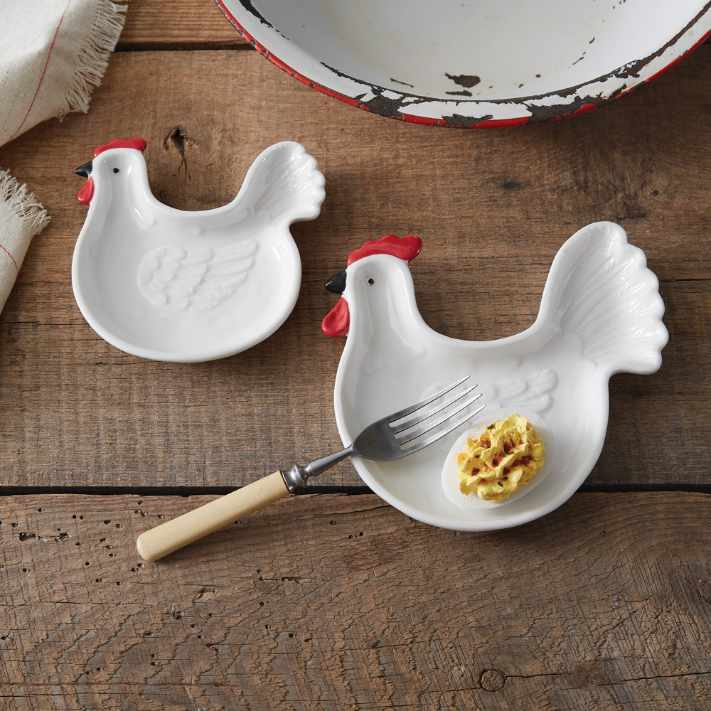 Picture of CTW Home Collection 680673 Rooster Plates - Set of 2