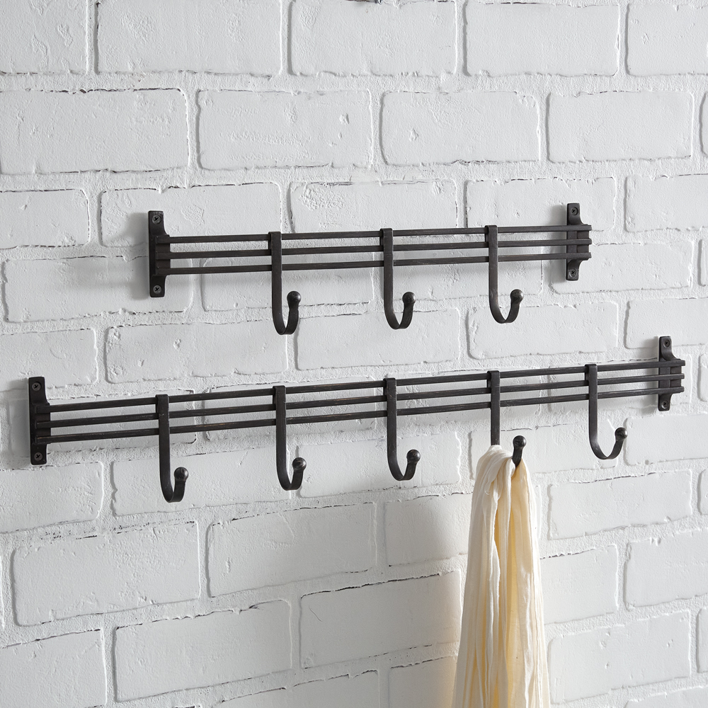 Iron Wall Mounted Coat Racks - Set of 2 -  Work-of-Art, WO4380625