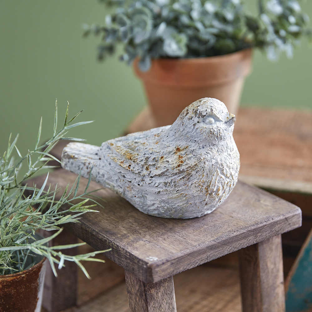 Picture of CTW Home Collection 440385 Rustic Cottage Nestled Bird Figurine