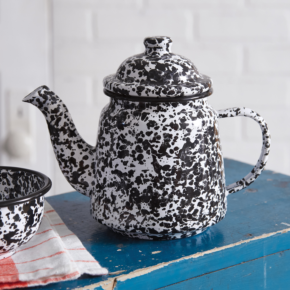 Picture of CTW Home Collection 440422 Splattered Enamel Teapot