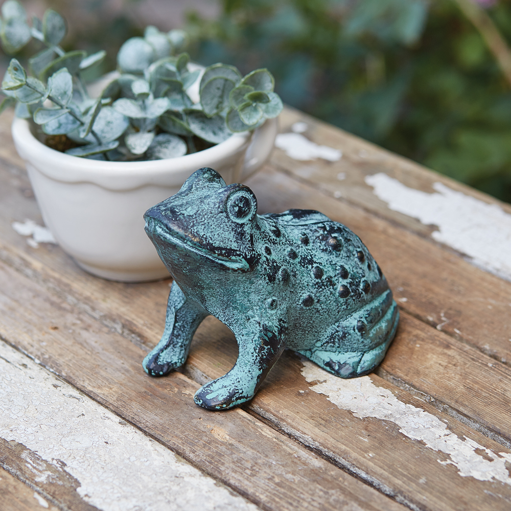 Picture of CTW Home Collection 420257 Cast Iron Frog Figurine