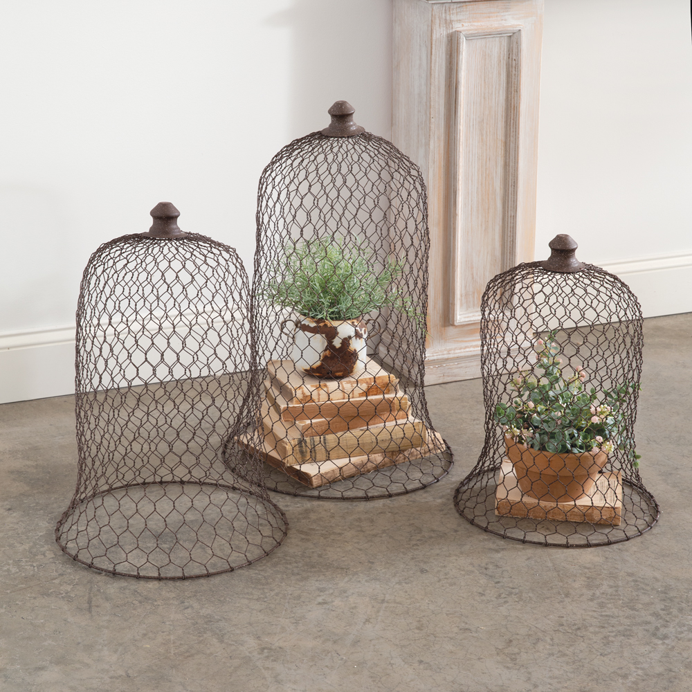 Picture of CTW Home Collection 460418 Wire Bell Cloches - Set of 3