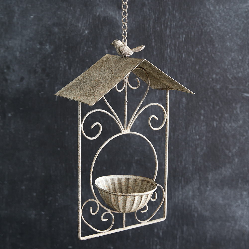 Picture of CTW Home Collection 790218 Stone Gardens Hanging Bird Feeder with Awning